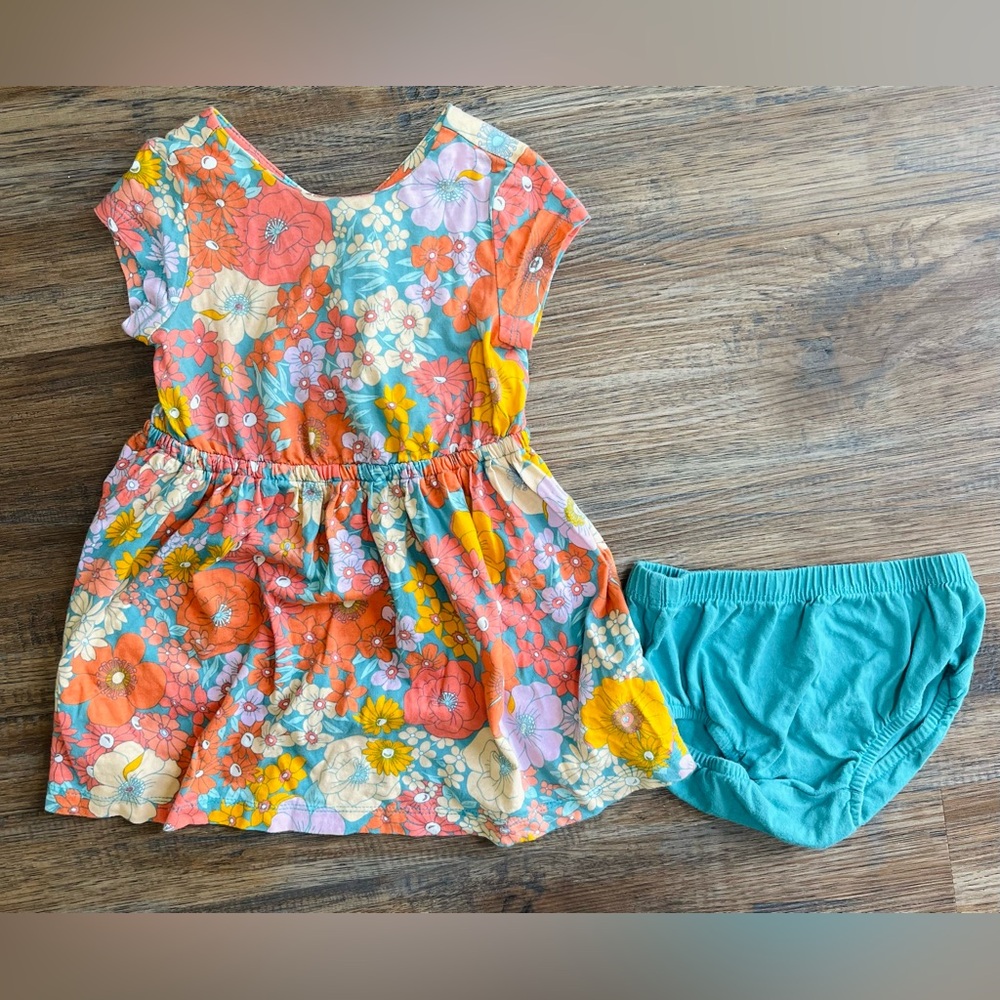 Carter's Toddler Floral Jersey Dress with Bloomers 24m